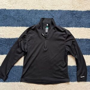 EMS Black Quarter-Zip Pullover Womens Small